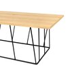 Table basse - Table basse 120 cm plateau décor chêne piètement noir - TONKY photo 4