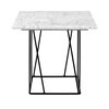 Table basse - Table d'appoint plateau en marbre blanc piètement noir - HELIX photo 3