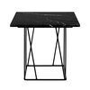 Table basse - Table d'appoint plateau en marbre noir piètement noir - HELIX photo 3