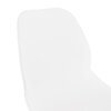 Tabouret de bar - Lot de 2 chaises de bar 52x51,5x111 cm blanches pieds noirs - LAYNA photo 5