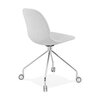 Chaise de bureau - Chaise à roulettes 46x49x86 cm en tissu gris clair - LAYNA photo 4