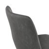 Tabouret de bar - Lot de 2 chaises de bar 50x46x98 cm H72 en PU gris foncé et métal photo 5