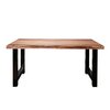 Table - Table à manger 165 cm en acacia et métal noir - STACY photo 3