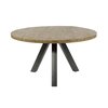 Table - Table ronde 140 cm en manguier massif naturel et acier - TRAPPY photo 2