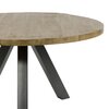 Table - Table ronde 140 cm en manguier massif naturel et acier - TRAPPY photo 3