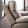 Canapé de relaxation - Ensemble de canapés de relaxation 3+2 places fixe en cuir gris photo 2
