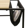 Table basse - Table basse avec porte revues 112x60x45 cm naturel et noir photo 4