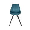 Chaise - Lot de 2 chaises 46x56x83 cm en velours bleu - FRANKY photo 2