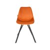 Chaise - Lot de 2 chaises 46x56x83 cm en velours orange - FRANKY photo 2