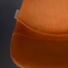 Tabouret de bar - Lot de 2 chaises de bar H65 cm en velours orange - FRANKY photo 4