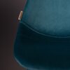 Tabouret de bar - Lot de 2 chaises de bar H80 cm en velours bleu - FRANKY photo 4