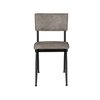 Chaise - Lot de 2 chaises 39,5x54,5x82,5 cm en PU gris - WILLOW photo 2