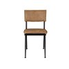 Chaise - Lot de 2 chaises 39,5x54,5x82,5 cm en PU marron clair - WILLOW photo 2