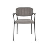 Chaise - Lot de 2 chaises 60,5x57x79 cm en tissu gris - JULIEN photo 2
