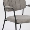 Chaise - Lot de 2 chaises 60,5x57x79 cm en tissu gris - JULIEN photo 4