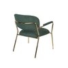 Chaise - Lot de 2 chaises 69,5x61x73 cm en tissu vert foncé - JULIEN photo 3