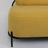Canapé droit - Canapé 125x71,5x77 cm en tissu jaune - CELLO photo 3