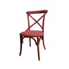 Chaise - Lot de 2 chaises bistrot 45x50x92 cm en bouleau rouge - BATILLY photo 2