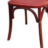 Chaise - Lot de 2 chaises bistrot 45x50x92 cm en bouleau rouge - BATILLY photo 5