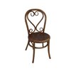 Chaise - Lot de 2 chaises brasserie en bois et rotin marron - VANY photo 2