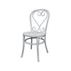 Chaise - Lot de 2 chaises brasserie en bois et rotin blanc - VANY photo 2