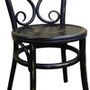 Chaise - Lot de 2 chaises brasserie en bois et rotin noir - VANY photo 4