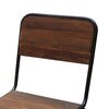 Chaise - Lot de 2 chaises industrielles en métal et pin marron - BANEUIL photo 3