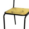Chaise - Lot de 2 chaises industrielles en métal et pin jaune - BANEUIL photo 4