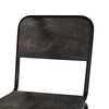 Chaise - Lot de 2 chaises industrielles en métal et pin noir - BANEUIL photo 3