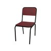 Chaise - Lot de 2 chaises industrielles en métal et pin rouge - BANEUIL photo 2