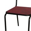 Chaise - Lot de 2 chaises industrielles en métal et pin rouge - BANEUIL photo 4