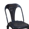 Tabouret de bar - Lot de 2 chaises de bar hauteur 74 cm en métal noir vieilli - TALY photo 3