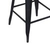 Tabouret de bar - Lot de 2 chaises de bar hauteur 74 cm en métal noir vieilli - TALY photo 5
