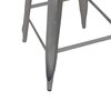 Tabouret de bar - Lot de 2 chaises de bar hauteur 74 cm en métal finition acier - TALY photo 5