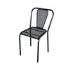 Chaise de jardin - Lot de 2 chaises 41,5x47x77 cm en métal noir photo 2