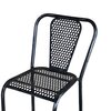 Meuble de jardin - Lot de 2 chaises 41,5x47x77 cm en métal noir photo 3