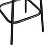 Tabouret de bar - Lot de 2 chaises de bar industrielles 50x50x92 cm en cuir et métal photo 5