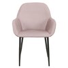 Chaise - Lot de 2 fauteuils repas en tissu rose clair - LOXTOY photo 3