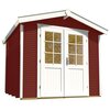 Abris, garages et serres - Abri de jardin 320x235x234 cm en épicéa rouge et blanc - KINX photo 2