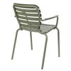 Meuble de jardin - Lot de 2 chaises de jardin avec accoudoirs en aluminium vert - VONDEL photo 3