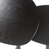 Bout de canapé - Lot de 2 bouts de canapé 48 et 40 cm en bois noir photo 3