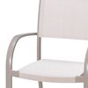 Chaise de jardin - Lot de 2 chaises de jardin en aluminium et PVC taupe - SIENA photo 3