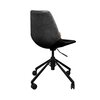 Chaise de bureau - Chaise de bureau à roulettes 67,5x67,5x82 cm en PU noir - FRANKY photo 3