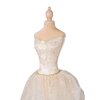 Objet déco - Mannequin 43x43x124/160 cm avec robe blanche photo 2