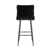 Tabouret de bar - Chaise de bar 56x48x105 cm en velours noir - GOSNAY photo 2