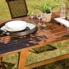 Ensemble repas - Ensemble table de jardin design et 6 chaises en teck huilé - GARDENA photo 5