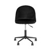 Chaise de bureau - Chaise de bureau en tissu velours noir - AHMAS photo 3