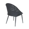 Chaise de jardin - Lot de 2 fauteuils de jardin en aluminium et textilène noir - VILA photo 2