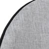 Tabouret de bar - Lot de 2 chaises de bar H75 cm en tissu gris clair - ABAYA photo 5