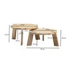 Table basse - Lot de 2 tables basses rondes en bois de manguier massif photo 5